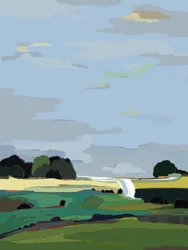 Gelassene Landschaft
