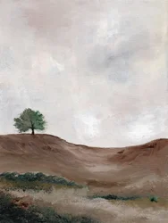 Einsamer Baumlandschaft