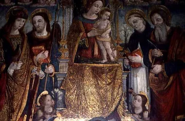 Thronende Madonna