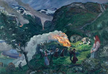 Mittsommernacht, Mittsommerfeuer