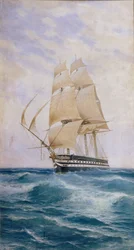 Das Schiff auf der Linie Imperatritsa Mariya, 1890er