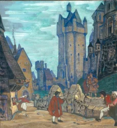 Vor dem Schloss