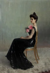 Porträt der Gräfin Maria Pavlovna Abamelik-Lazareva 1876-1955, geb. Demidova, 1900-1901