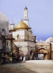 In der Nähe der Moschee