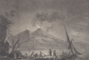 Ansicht des Vesuvs, wie er 1757 war, 1762