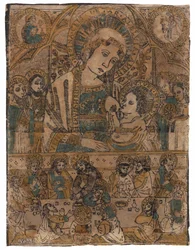 Madonna lactans mit dem letzten Abendmahl