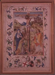 Christus am Kreuz (Pergament)