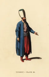 Offizier der Janitscharen oder osmanische Infanterie