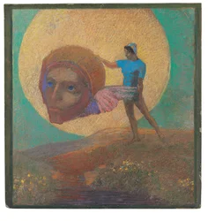 Figur mit geflügeltem Kopf (Der Sturz des Ikarus)
