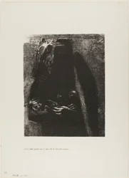 Es ist der Teufel, der unter seinen zwei Flügeln die sieben Todsünden trägt, Platte 2 aus Die Versuchung des Heiligen Antonius (1. Serie)