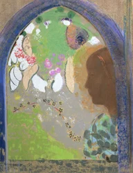 Profil einer Frau am Fenster, ca. 1912