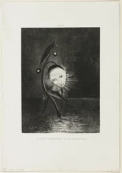 Die Sumpfblume, ein trauriger menschlicher Kopf, Platte 2 von 6