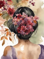 Blumenhaar Gelassenheit