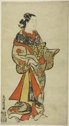 Stehende Kurtisane