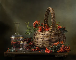 Erntebeeren und Dekanter