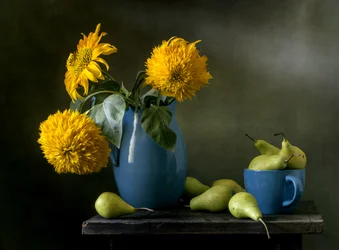 Ernteblüten und Birnen
