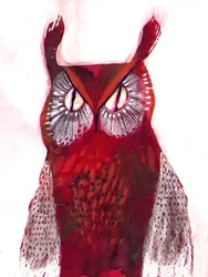 Lebendige Rote Eule