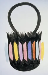 Konzept für eine suprematistische Handtasche
