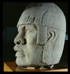 Kolossaler Kopf 4 aus San Lorenzo, Veracruz, Mexiko, präklassisch (Basalt)