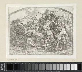 Josua befiehlt der Sonne und dem Mond stillzustehen