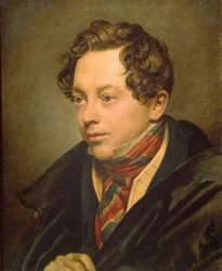 Porträt des Künstlers Pyotr Basin 1794-1881, 1829