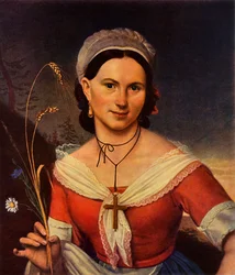 Porträt der Tänzerin K. A. Telesheva, 1828, 1965