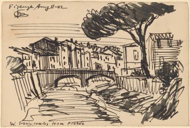 Der Arno am Abend, Florenz