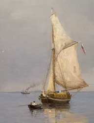 Sommertag vor dem Hafen von Oscar Kleineh, Finnland