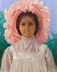 Mädchen mit rosa Mütze