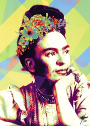 Lebhaftes Frida Porträt