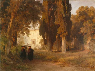 Der Klostergarten, nach 1857