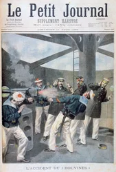 Unfall auf dem französischen Kriegsschiff Bouvines, 1895