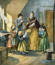Wohltätigkeit am Weihnachtstag