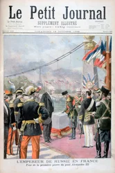 Nikolaus II. von Russland und Félix Faure, Präsident der Französischen Republik, 1896