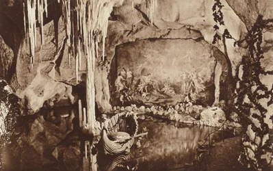 Die Blaue Grotte, nahe dem bayerischen Königsschloss Linderhof