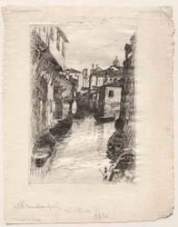 Kanal in Venedig, 1880