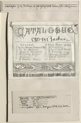 Katalog meiner Gemälde bei J. W. Sargents, Cleveland, 17. Dezember 1877, 1877