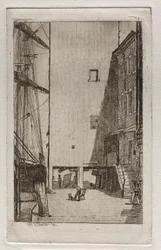 Schiff und Aufzug, 1878