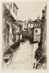 Ein Kanal in Venedig, ca. 1880-82