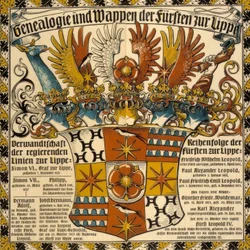 Genealogie und Wappen der Fürsten zu Lippe