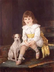 Meister Baddeley aus Derby mit seinem Hund