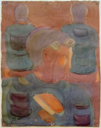 Vorbereitung (Andacht im Esssaal). Teilstudie (Junge mit Gesangbuch)