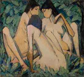 Drei Frauen im Wald