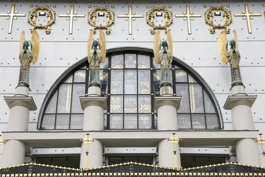 Kirche Am Steinhof (Kirche Leopold) entworfen von Otto Wagner, Wien, Österreich