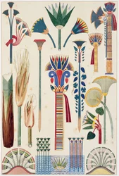 Ägyptisches Ornament, Originalillustration aus 