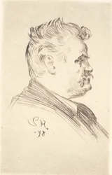 Porträt von Carl Locher, Profil
