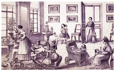Kinderzimmer, frühes 19. Jahrhundert