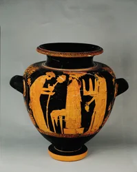 Dionysos-Fest mit zwei weiblichen Akolythinnen