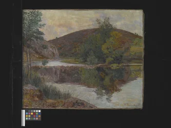 Flusslandschaft, unbekanntes Datum
