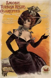 Rauchen Sie Türkische Regie-Zigaretten, 1895